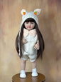 BZDOLL 55CM 22Inch Can Stand Reborn Baby Lifelike Girl Doll Full Soft Silicone Body Princess Toddler Bebe Birthday Gift-EXPROTAS
