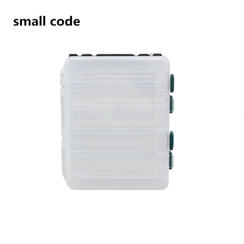Fishing Tackle Box Double Sided Lure Storage Compartment Case Waterproof