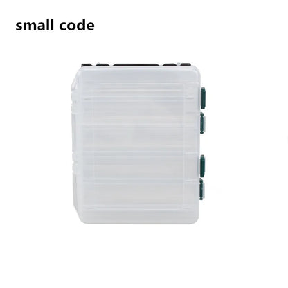 Fishing Tackle Box Double Sided Lure Storage Compartment Case Waterproof