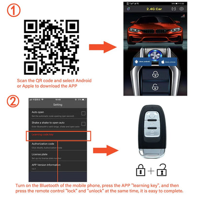 Universal Car Alarm Auto Start Stop System Remote Control Engine Ignition Autostart Kit Keyless Push Start System Car Accessorie-EXPROTAS