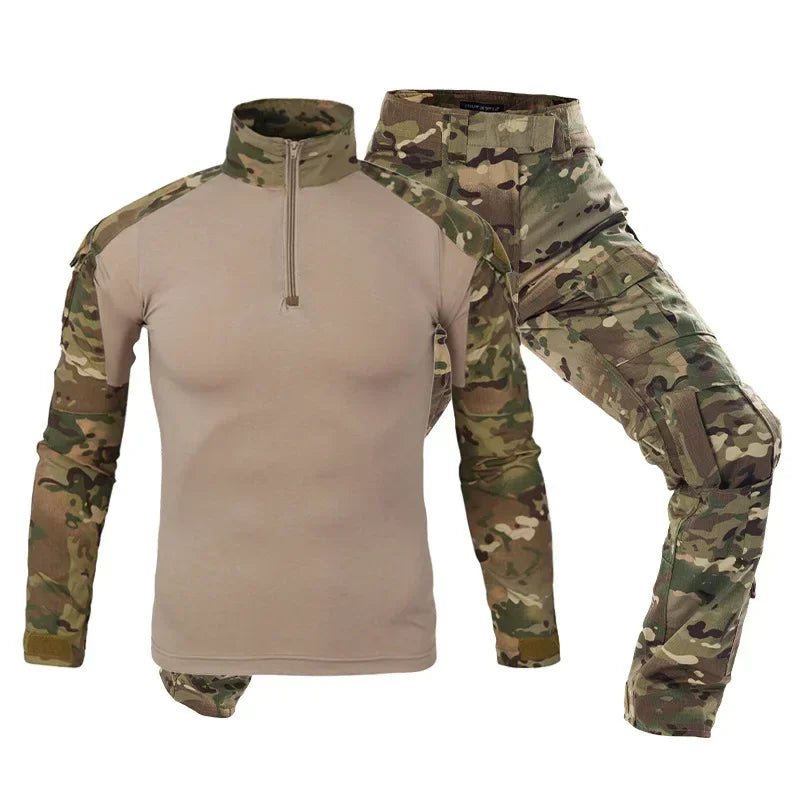 Tactical Uniform Suit Airsoft Hunting Camouflage Pants Shirts Military Clothing