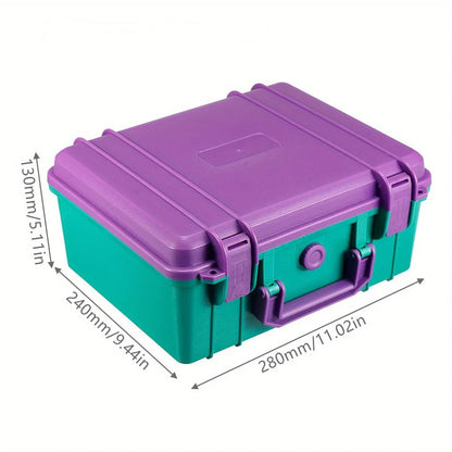 Portable Hardware Storage Box Waterproof Shockproof Dustproof Case 280x240x130mm