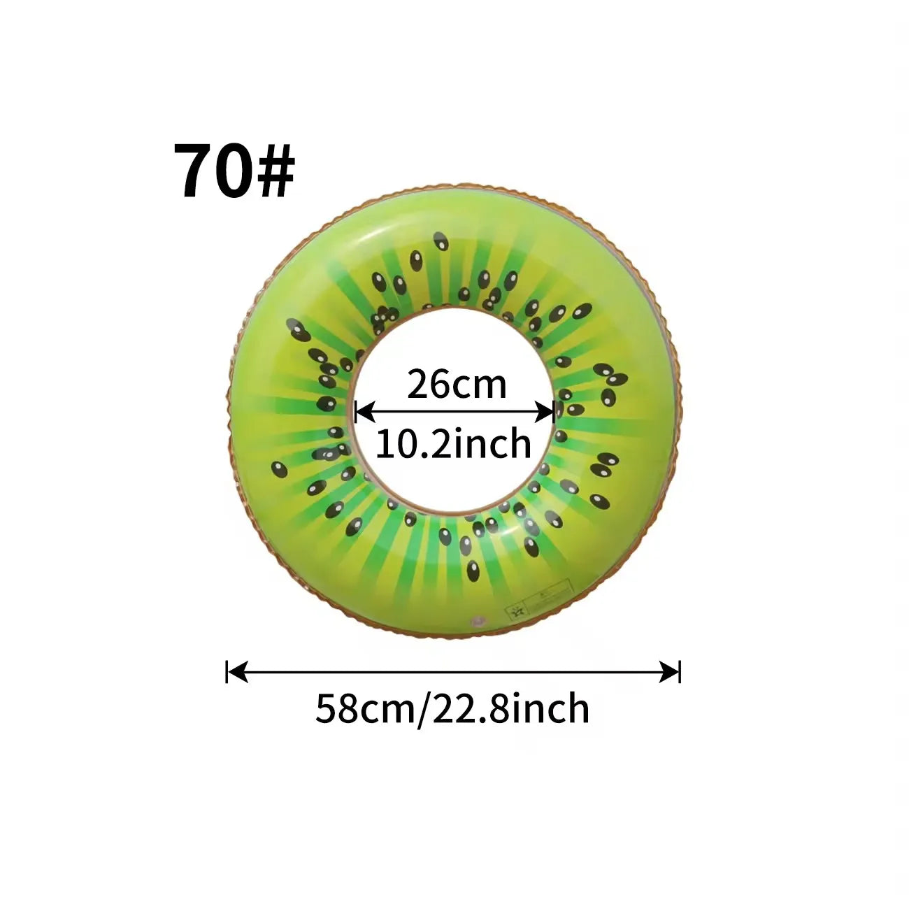 1PC Watermelon Inflatable Swim Ring, Adult Pool Float, Thickened PVC Floats, Summer Beach Water Toy Pool Party Ring