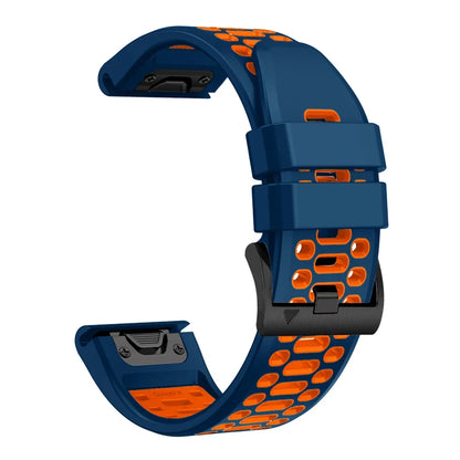 26mm Fit Silicone Strap Band For Garmin Fenix 7X 6X Pro 5X Plus