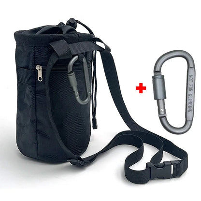 Rock Climbing Chalk Bag Magnesia Pouch with Waterproof Pocket