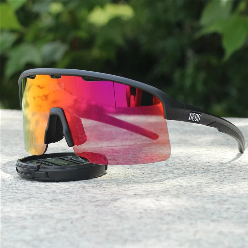 Neon Cycling Sunglasses Sports Bike Glasses Running Riding Outdoor Eyewear