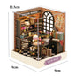 DIY Wooden Dollhouse Christmas Lodge Miniatures with LED Lights Assembly Model Gift - EXPROTAS