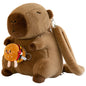 Capybara School Bag Plush Backpack Kawaii Cute Large Capacity for Kids