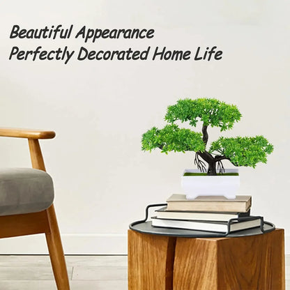 Artificial Bonsai Tree Potted Fake Plant Home Table Decor Ornament