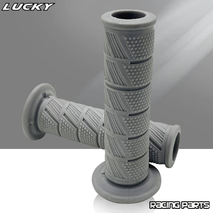Retro Motorcycle Handlebar Grips 7/8" 22mm 24mm Vintage Cafe Racer Rubber Parts