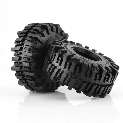 4PCS 118 MM 1.9" Rubber Rock Tyres Wheel Tires for 1:10 RC Crawler Car Axial SCX10 90046 AXI03007 TRX4 Redcat Gen8-EXPROTAS