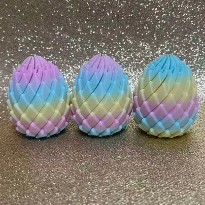 3D Printed Dragon Egg Stress Relief Fidget Desk Ornament Deformable Twist