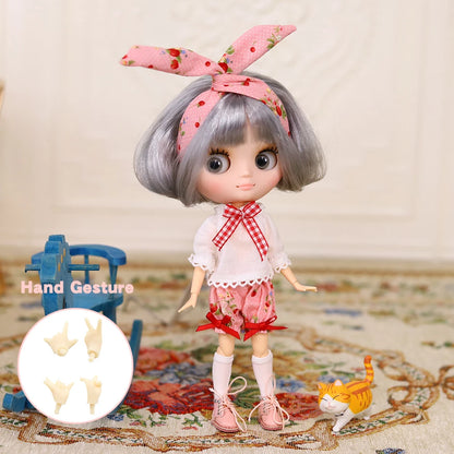 Icy Dbs Blyth Doll 20CM Joint Body Nude DIY Clothes Shoes for Girls