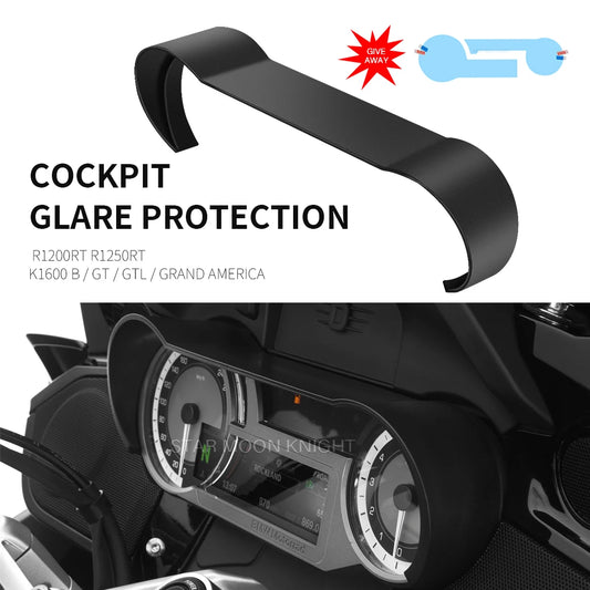 Motorcycle Instrument Sun Visor Cover Guard for BMW R1250RT R1200RT K1600GTL