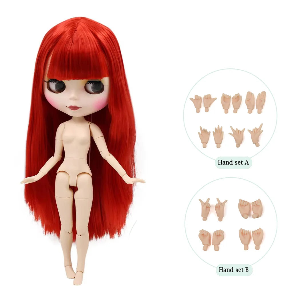 ICY DBS Blythe Factory Doll 1/6 BJD OB24 Ball Joint Body DIY Dress Up