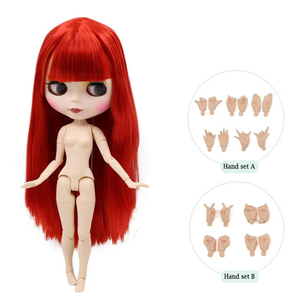 ICY DBS Blythe Factory Doll 1/6 BJD OB24 Ball Joint Body DIY Dress Up