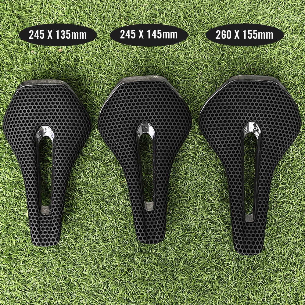 RYET 3D Printed Full Carbon Saddle 135/145/155mm for MTB Gravel Road Bike
