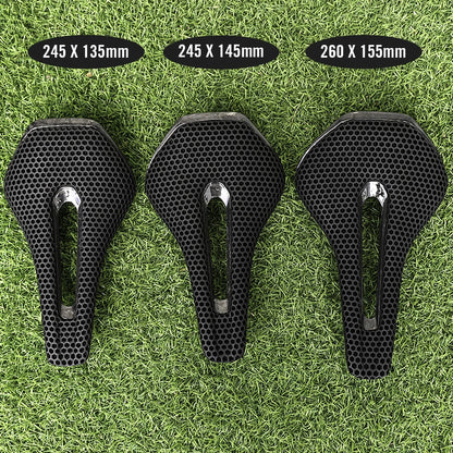 RYET 3D Printed Full Carbon Saddle 135/145/155mm for MTB Gravel Road Bike