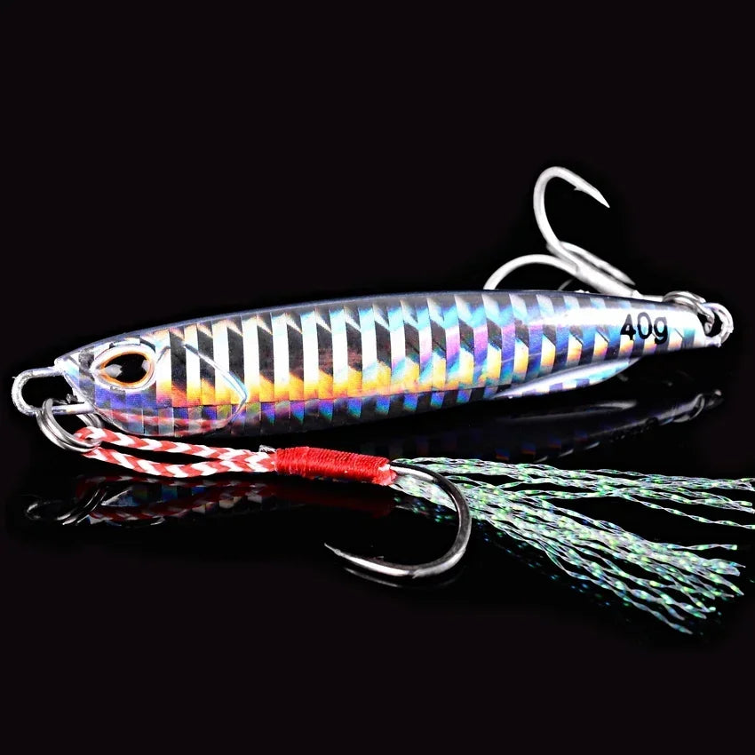 5pcs/box Japen Metal Cast Jig Spoon 10/15/20/30/40/50g Shore Casting Jigging Fish Sea Bass Fishing Lure Artificial Bait Tackle