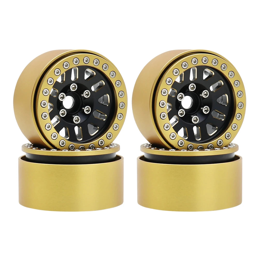 240g Brass 1.9" Beadlock Wheel Rim for 1/10 RC Crawler TRX4 TRX6 Axial SCX10 III - EXPROTAS