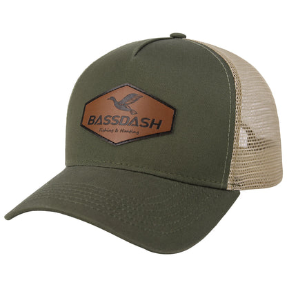 Adjustable Fishing Trucker Cap BASSDASH Mesh Back Embroidered Patch Hat