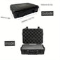 1pc Waterproof Hard Carry Tool Case w/ Pre-Cut Sponge, Impact-Resistant Storage Box
