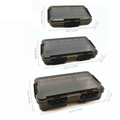 Waterproof Fishing Tackle Box Large Storage for Hooks Lures Bait Gear