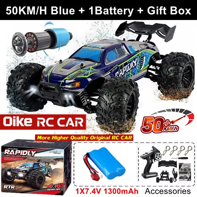 4WD RC Car Remote Control Buggy Off Road Brushless 80KM/H Racing Truck