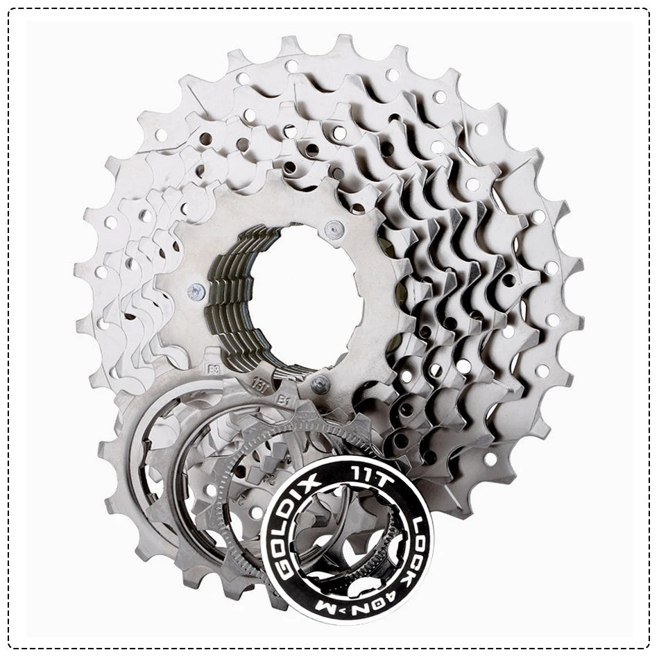 GOLDIX 8–12 Speed Cassette 11-25T 11-28T 11-32T 11-34T 11-36T Compatible Shimano SRAM - EXPROTAS
