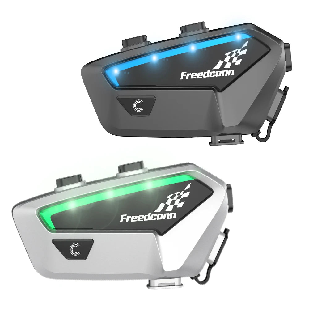 Freedconn FX Motorcycle Helmet Bluetooth Intercom Headset 10 Riders Pairing