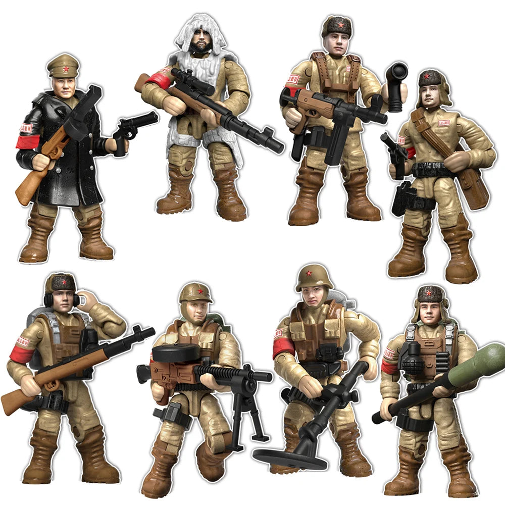 World War Building Blocks Military Soldiers Toy Figures Army Set