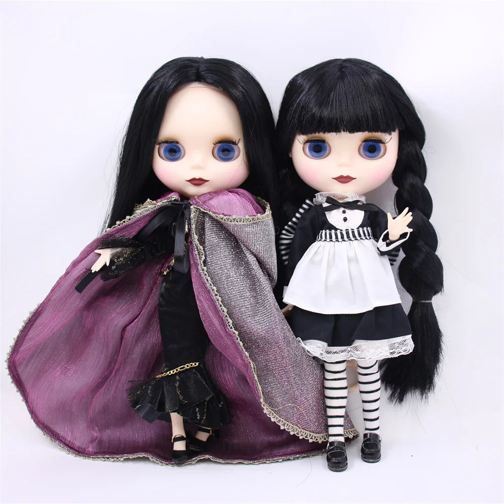 ICY DBS Blythe Doll White Skin Joint Body Colourful Hair Matte Face DIY Dress Up
