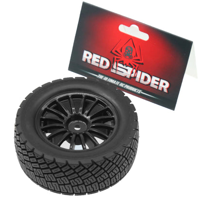 4pcs 80mm Rally Tires Wheel Rim Set for 1/10 RC Car HSP 94177 HPI WR8 Flux