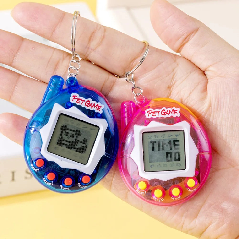 Tamagotchi Electronic Pet Keychain Game Console for Kids - Purple Version