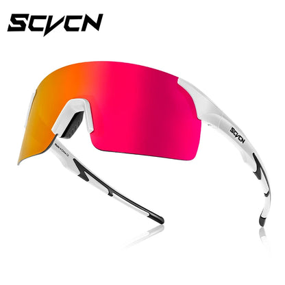 SCVCN Photochromic Cycling Sunglasses MTB Bike Glasses for Men & Women