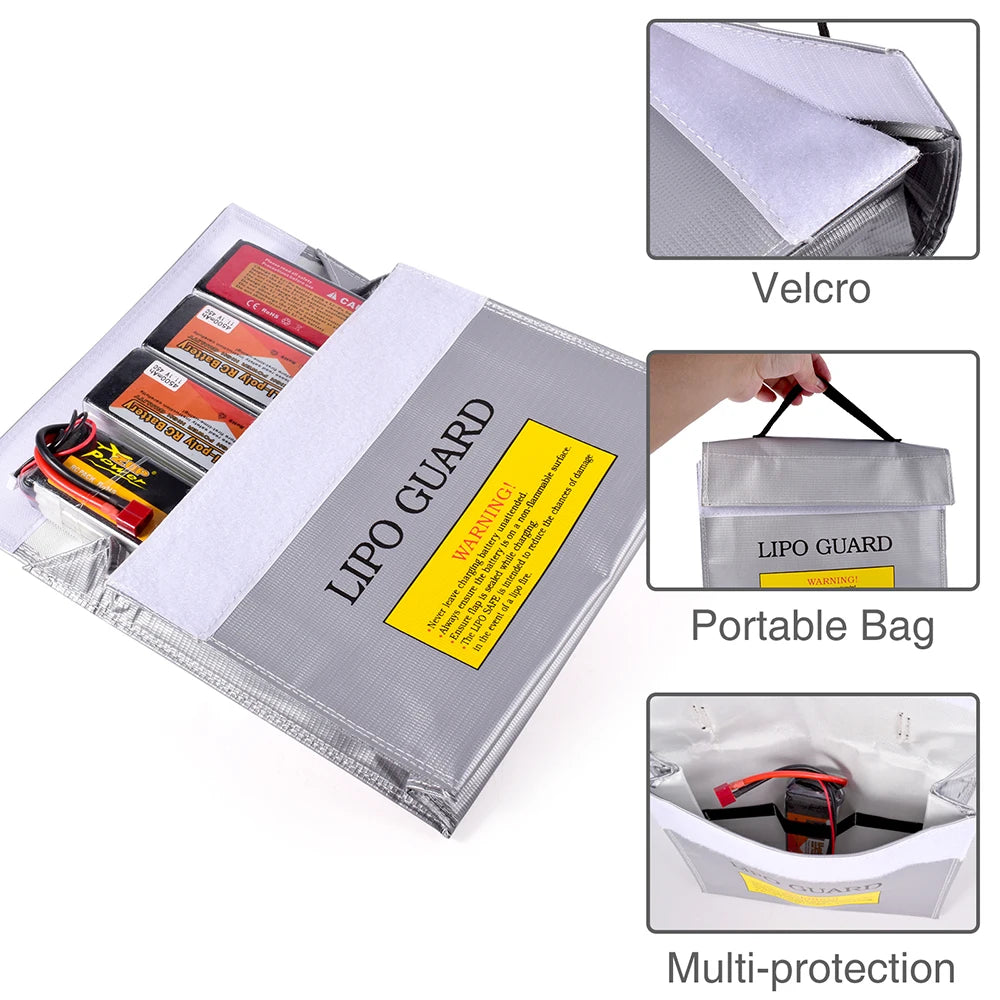 RC Lipo Bag Fireproof Explosion-Proof Safety Guard Portable 155mm Battery