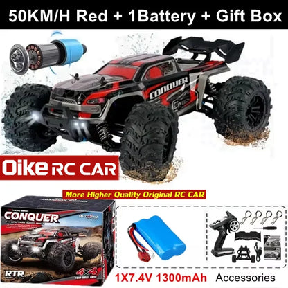 RC Remote Control Drift Car 4WD 50KM/H 80KM/H LED Lights Racing Toy