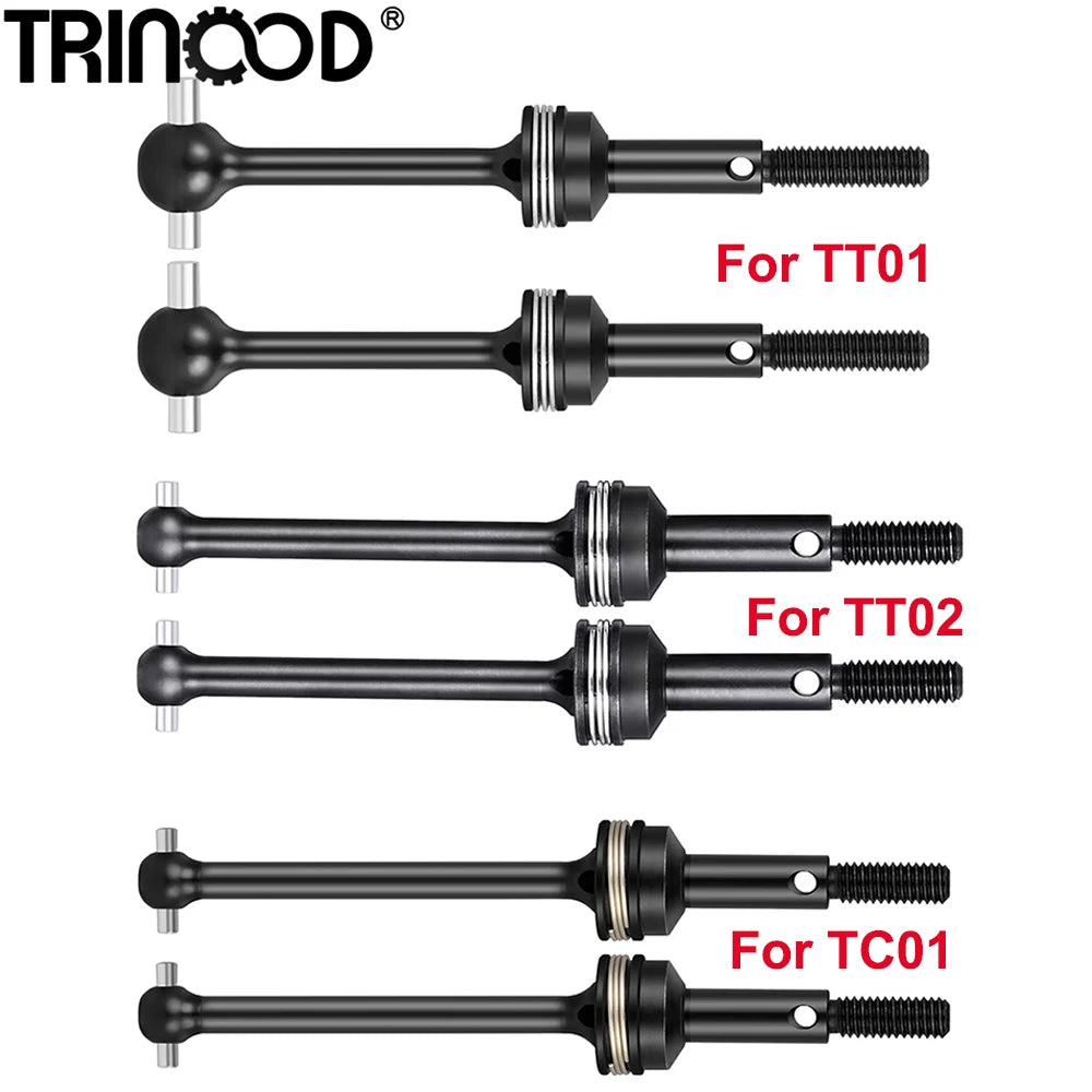 2PCS 1/10 RC CVD Drive Shafts for Tamiya TT01 TT02 TC01 Drift Cars