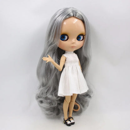 ICY DBS Blyth doll 1/6 bjd tan skin joint body shiny face 30cm toy girls gift-EXPROTAS