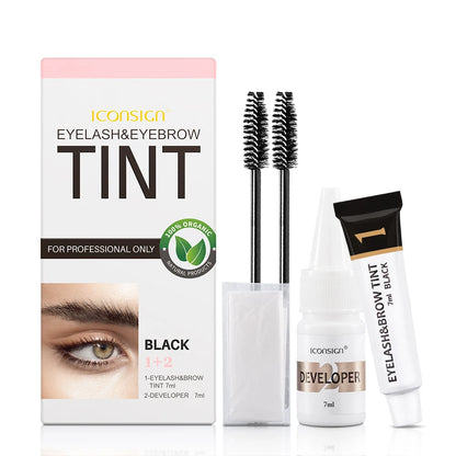 Eyelash Eyebrow Dye Tint Kit Professional Black Mascara Lift Lamination