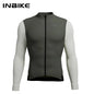 INBIKE Mens Winter Cycling Jersey Bib Tights Set Fleece Road Bike Pockets