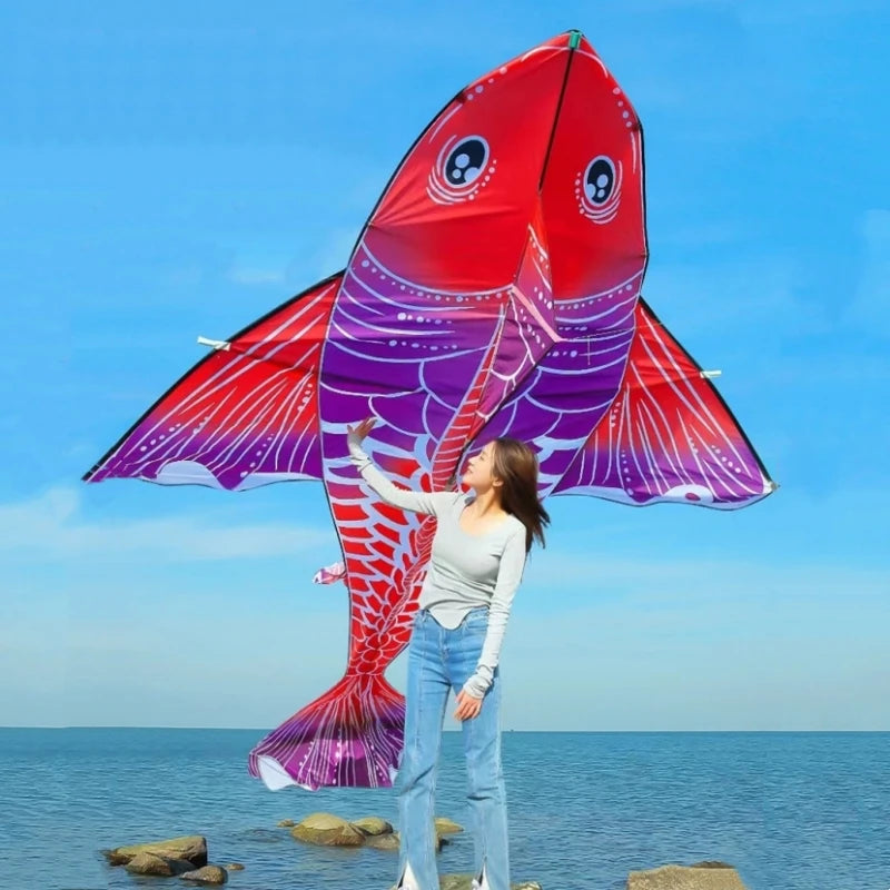3m Fish kite fly giant kite for adult kite professional wind kite fun toy parapente cometa wind sock snake kite nylon fabric koi