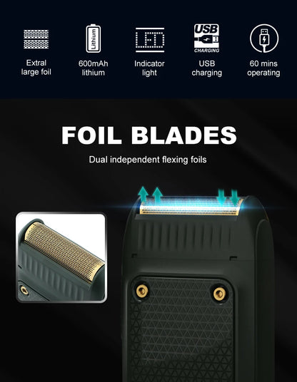 VGR Shaver Professional Razor Electric Mini Beard Trimmer USB Charge