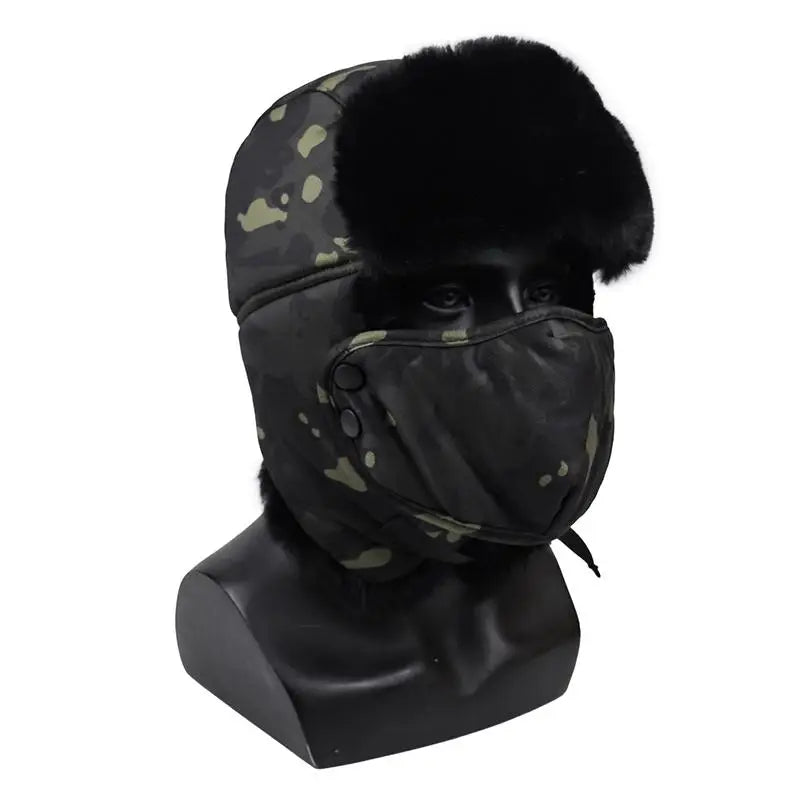 Outdoor Cycling Winter Hat for Men Women Thick Warm Windproof Snow Cap