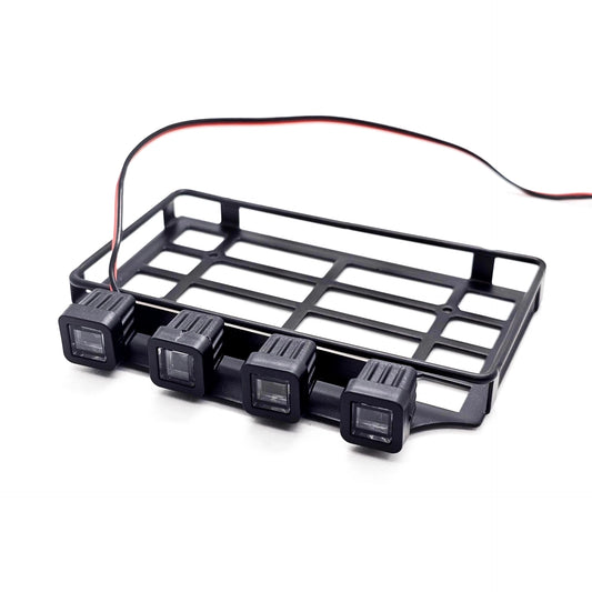 LED Light Metal Roof Rack Carrier for MN82 LC79 1/12 RC Car Parts