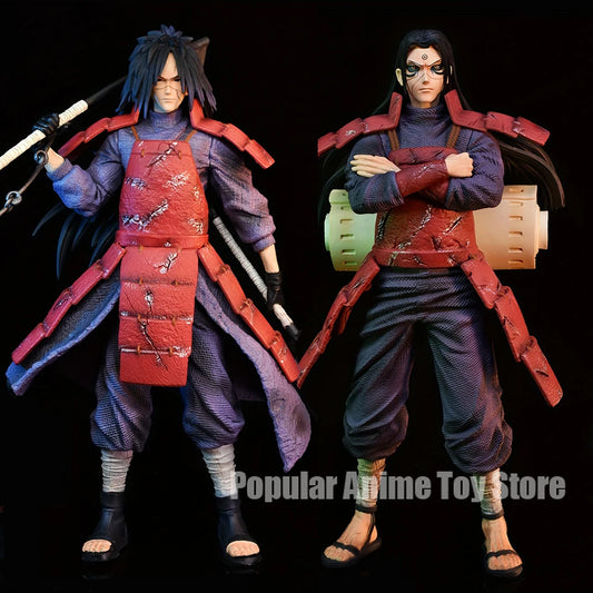 10.62in/27cm Anime Naruto Figure Uchiha Madara Fgiure Senju Hashirama Figure PVC Action Figures Collection Model Toys Gifts-EXPROTAS