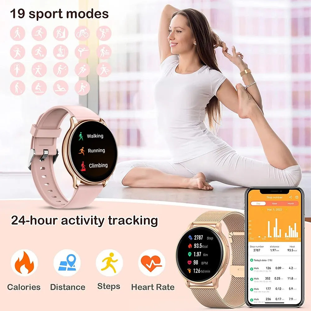 MEVADEN Bluetooth Call Smart Watch Women Custom Dial Watches Men Sports Fitness Tracker Heart Rate Smartwatch For Android IOS-EXPROTAS