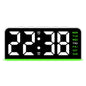 Mood Light Digital Alarm Clock USB LED Snooze Temperature Display 12/24H
