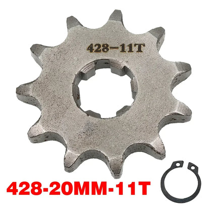 Chain 428# 17mm 20MM 10t 11T 12t 13T 14T 15t 16t 17T 18t 19T Motorcycle Sprocket