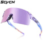 SCVCN Photochromic Cycling Glasses UV400 Anti-Fog MTB Sunglasses Men/Women